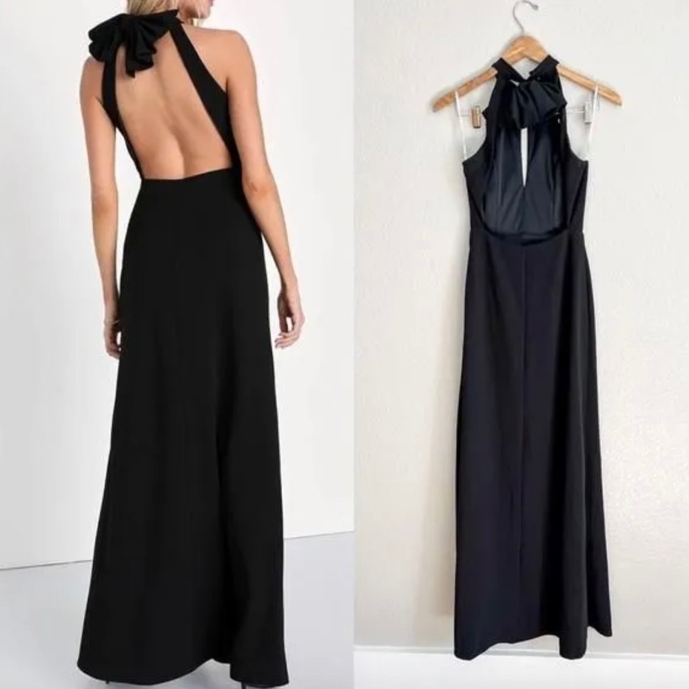 Lulu black Bridesmaid dress